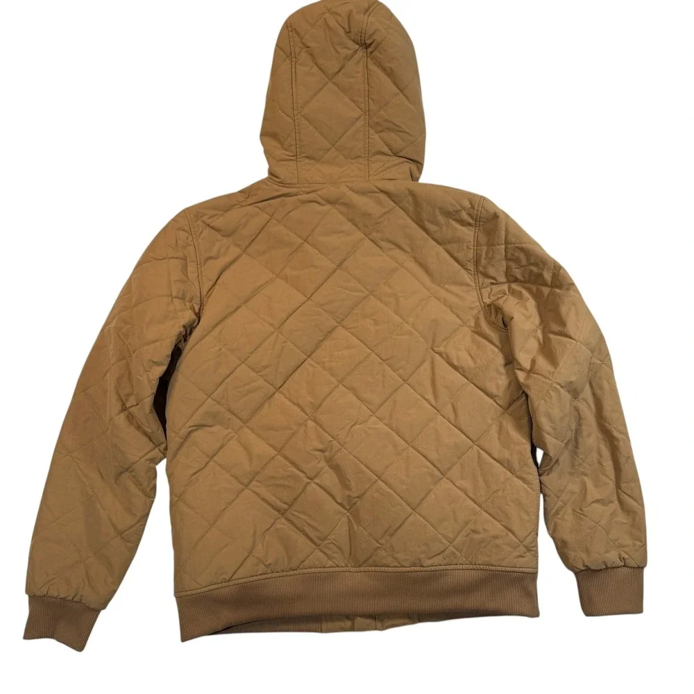 The North Face Cuchillo Full Zip Hoodie Sherpa Lined Jacket Mens Medium Brown